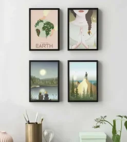 - Ramme til plakat - Mat sort - 50x70 cm*VISSEVASSE Online