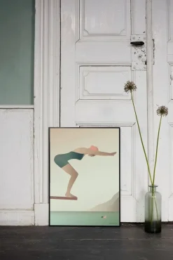 - Svømmeren plakat - 15x21 cm^VISSEVASSE Hot