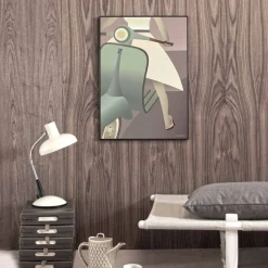 - Vespa-pigen plakat - 30x40 cm^VISSEVASSE Clearance