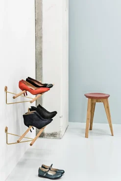 - Skohylde - Røget Eg/Messing - Small*We Do Wood Clearance