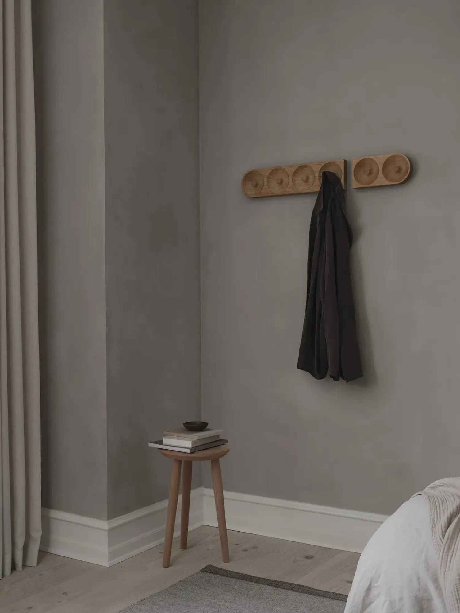 - Solid Hook, 2 Hooks, Oak*We Do Wood