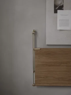 - Vægskrivebord - eg/messing*We Do Wood Hot