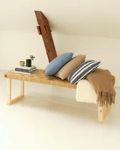 - Bænk - Stor - Natur*Wecycle Furniture