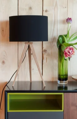 - Bordlampe TRIPOD WOOD - Sort*Zuiver Clearance