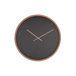 - Ur - CLOCK TIME BANDIT - Sort/COPPER - sort/kobber, ø 60 cm.*Zuiver Outlet